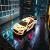White racing car model alloy material dynamic collectible ornament Specification image